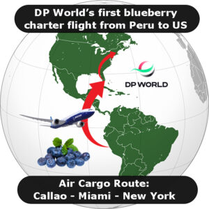 DPWorlds First Blueberry Charter Flight